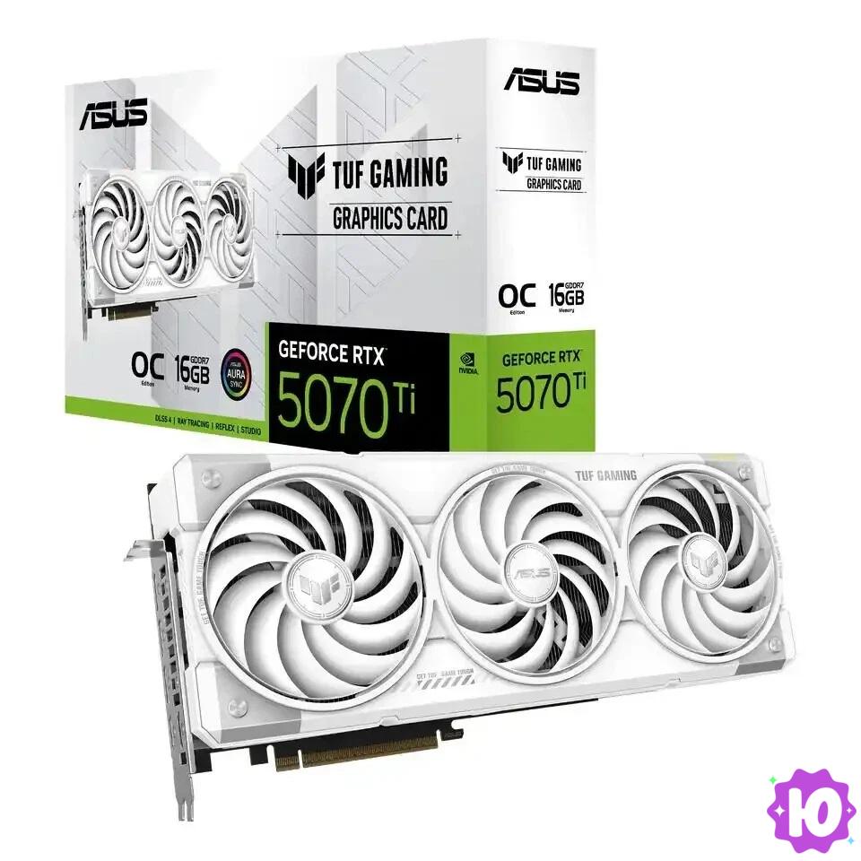 ASUS TUF GAMING GeForce RTX 5070 Ti White OC 16GB GDD в Москве